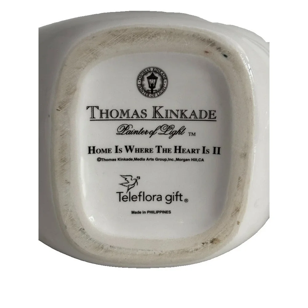 Thomas Kinkade Teapot Home‎ Is Where The Heart Is II Gold Accents Teleflora